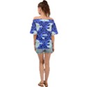 Ghost Pattern Off Shoulder Short Sleeve Top View2