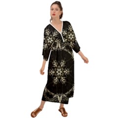 Bnw Mandala Grecian Style  Maxi Dress by MRNStudios