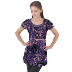 Outcast Puff Sleeve Tunic Top by MRNStudios