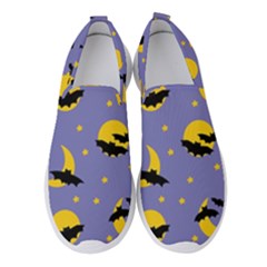 Bats With Yellow Moon Women s Slip On Sneakers by SychEva