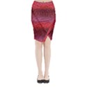 Red Sequins Midi Wrap Pencil Skirt View1