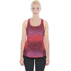 Red Sequins Piece Up Tank Top by SychEva