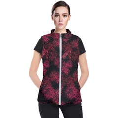 Red Abstraction Women s Puffer Vest by SychEva