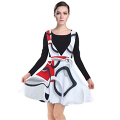 Modern Art Plunge Pinafore Dress by Sparkle