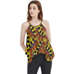 Modern Zippers Flowy Camisole Tank Top by Sparkle