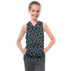 Modern Illusion Kids  Sleeveless Hoodie by Sparkle