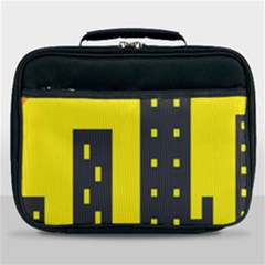 Skyline-city-building-sunset Lunch Bag by Sudhe