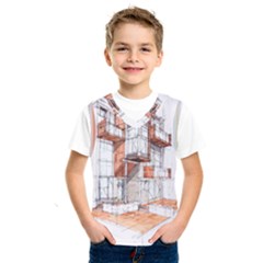 Rag-flats-onion-flats-llc-architecture-drawing Graffiti-architecture Kids  Basketball Tank Top by Sudhe