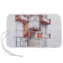 Rag-flats-onion-flats-llc-architecture-drawing Graffiti-architecture Pen Storage Case (s) by Sudhe