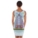 Amsterdam-landmark-landscape Wrap Front Bodycon Dress View2