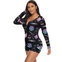 Pastel Goth Witch Long Sleeve Boyleg Swimsuit View2