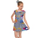 80s and 90s School Pattern Kids  Cap Sleeve Dress View1