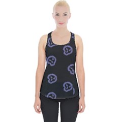 Purple Skulls On Dark Background Piece Up Tank Top by SychEva