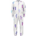 Purple And Blue Cacti OnePiece Jumpsuit (Men)  View1