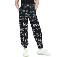 Science-albert-einstein-formula-mathematics-physics-special-relativity Kids  Elastic Waist Pants by Sudhe