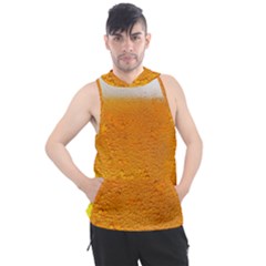 Beer Bubbles Pattern Men s Sleeveless Hoodie by Sudhe