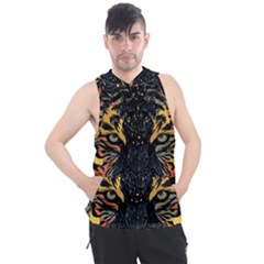 Tiger-predator-abstract-feline Men s Sleeveless Hoodie by Sudhe