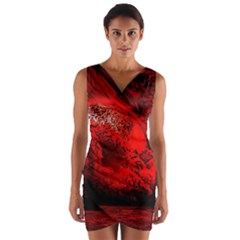 Planet-hell-hell-mystical-fantasy Wrap Front Bodycon Dress by Sudhe