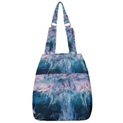 Sea-waves-ocean-water-beach-surf Center Zip Backpack by Sudhe