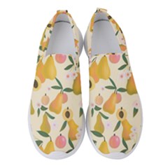 Yellow Juicy Pears And Apricots Women s Slip On Sneakers by SychEva