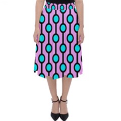 A Chain Of Blue Circles Classic Midi Skirt by SychEva