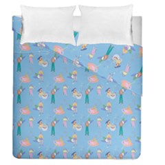 Beautiful Girls With Drinks Duvet Cover Double Side (queen Size) by SychEva