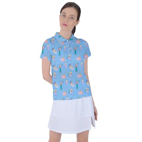 Beautiful Girls With Drinks Women s Polo Tee by SychEva