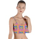 Abstract Painting Layered Top Bikini Top  View1