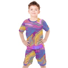 Flow Kids  Tee And Shorts Set by kiernankallan