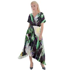 In Orbit Cross Front Sharkbite Hem Maxi Dress by MRNStudios