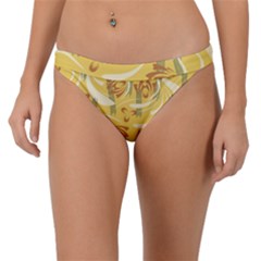 Folk Flowers Pattern  Band Bikini Bottom by Eskimos