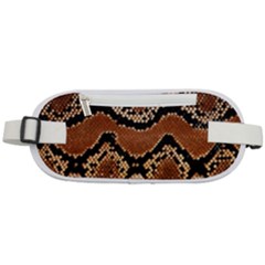 Leatherette Snake 3 Rounded Waist Pouch by skindeep