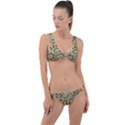 Leatherette Snake 4 Ring Detail Crop Bikini Set View1