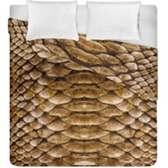 Reptile Skin Pattern 11 Duvet Cover Double Side (king Size) by skindeep