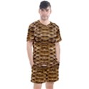 Reptile Skin Pattern 11 Men s Mesh Tee and Shorts Set View1