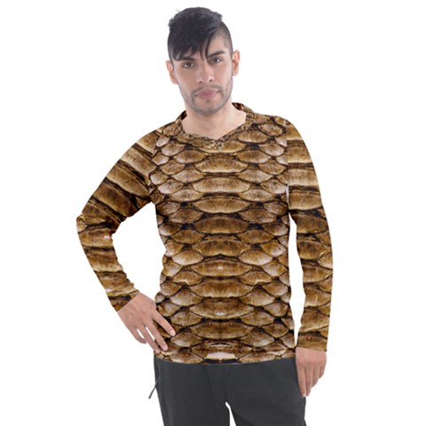 Reptile Skin Pattern 11 Men s Pique Long Sleeve Tee by skindeep