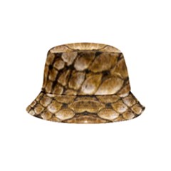 Reptile Skin Pattern 11 Inside Out Bucket Hat (kids) by skindeep