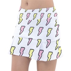 Pattern Cute Flash Design Classic Tennis Skirt by brightlightarts