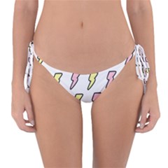 Pattern Cute Flash Design Reversible Bikini Bottom by brightlightarts