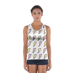 Pattern Cute Flash Design Sport Tank Top  by brightlightarts