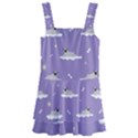 Cheerful Pugs Lie In The Clouds Kids  Layered Skirt Swimsuit View1