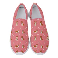 Cute Corgi Dogs Women s Slip On Sneakers by SychEva