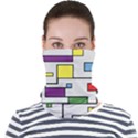 Colorful Rectangles Face Seamless Bandana (Adult) View1