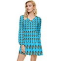 Monarch1 Tiered Long Sleeve Mini Dress View1