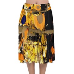 Before The Easter-1-4 Velvet Flared Midi Skirt by bestdesignintheworld