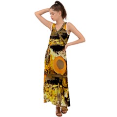 Before The Easter-1-4 V-neck Chiffon Maxi Dress by bestdesignintheworld