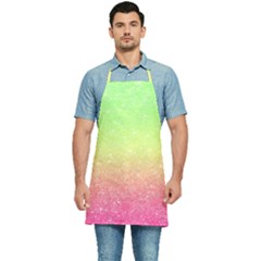 Ombre Glitter  Kitchen Apron by Colorfulart23