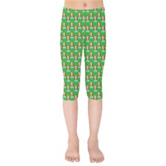 Girl Green Kids  Capri Leggings  by snowwhitegirl