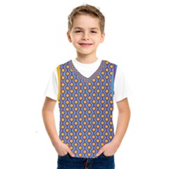 Yellow Circles On A Purple Background Kids  Basketball Tank Top by SychEva