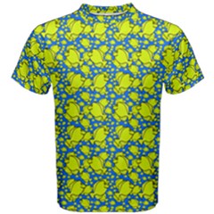 Yellow Tang School On Blue Sea Men s Cotton Tee by SeaworthyClothing